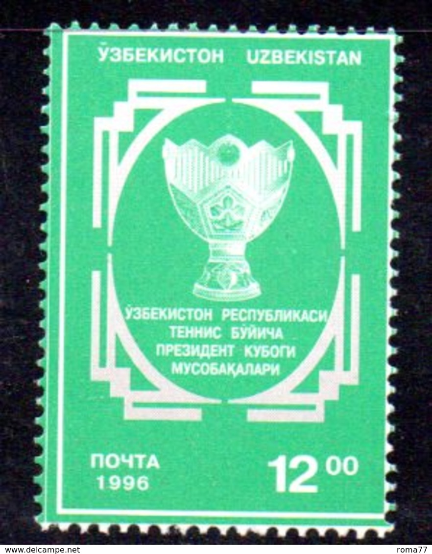 886 490 - UZBEKISTAN 1996 ,  Unificato N. 121  Nuovo ***  TENNIS - Usbekistan