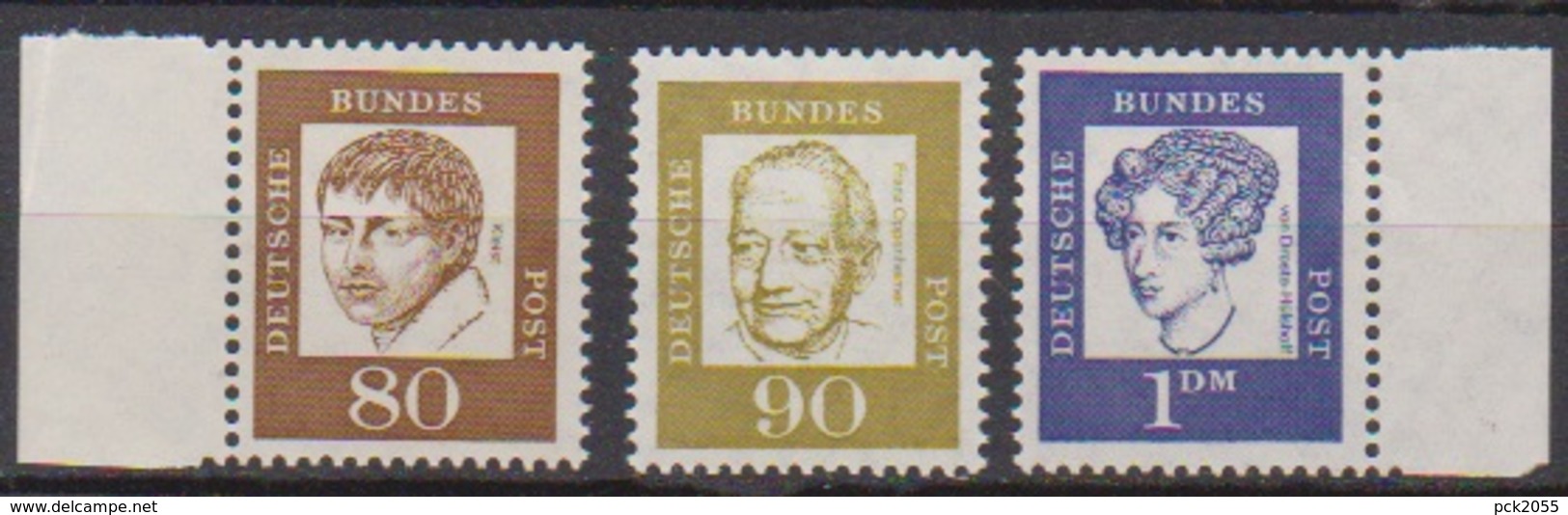 BRD 1961 MiNr.359y,360y,361y  ** Postfr.Bedeutende Deutsche ( 6847 )günstige Versandkosten - Ungebraucht