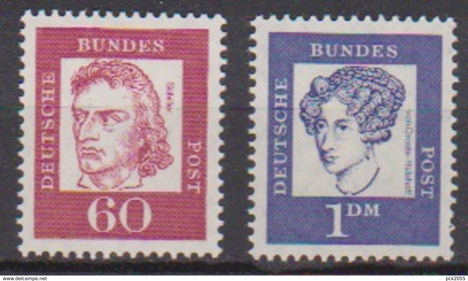 BRD 1961 MiNr.357y + 361y  ** Postfr.Bedeutende Deutsche ( 6857 )günstige Versandkosten - Ungebraucht