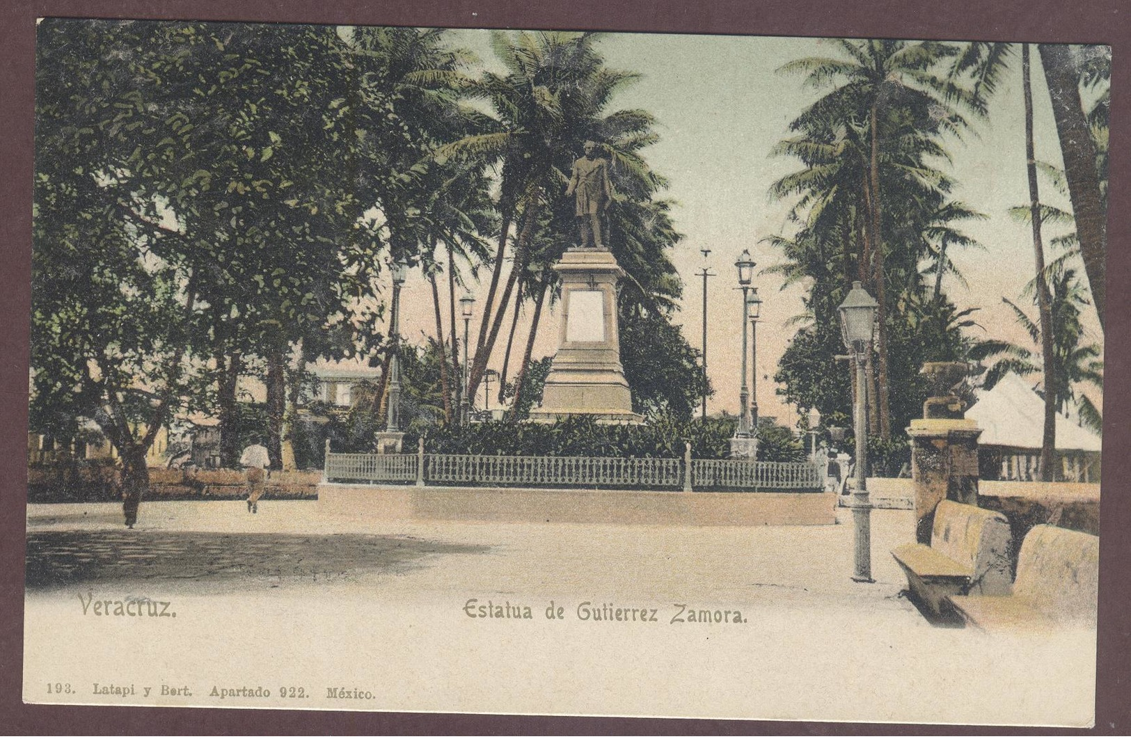 Veracruz  Estatua De Gutierrez Zamora   Mexique  México Statue De Gutierrez Zamora - Mexique