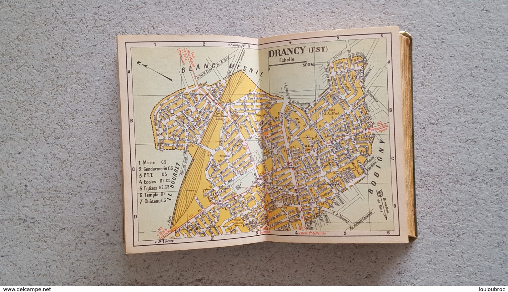 POLICE MUNICIPALE INDICATEUR DES RUES DE BANLIEUE COMPAGNIES DU 1ER DISTRICT PARFAIT ETAT FORMAT  14 X 9.50 CM - Karten/Atlanten