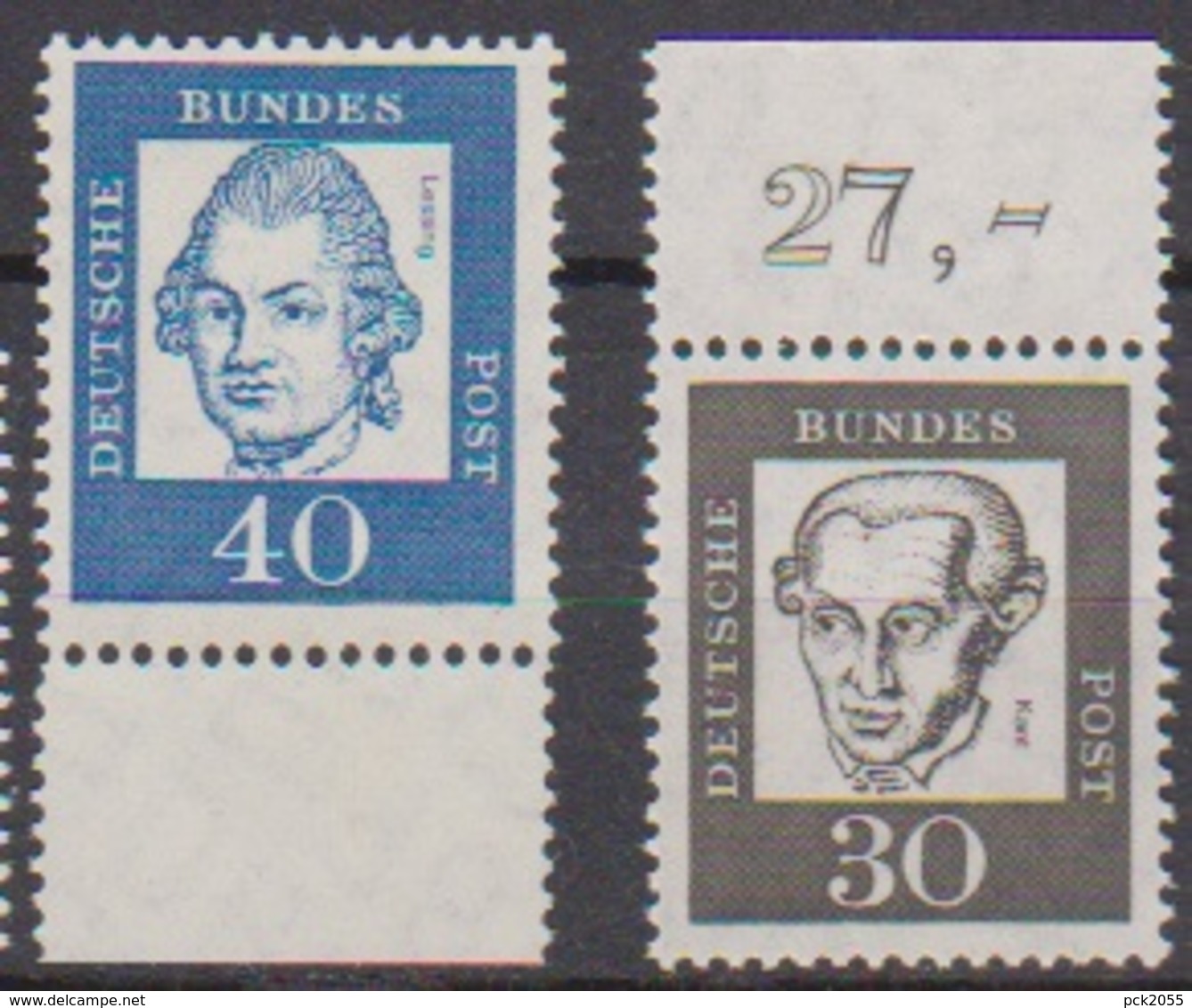 BRD 1961 MiNr.354y + 355y  ** Postfr.Bedeutende Deutsche ( 6859 )günstige Versandkosten - Ungebraucht