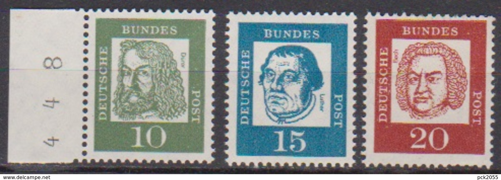 BRD 1961 MiNr.350y,351y + 352y  ** Postfr.Bedeutende Deutsche ( 6860 )günstige Versandkosten - Ungebraucht