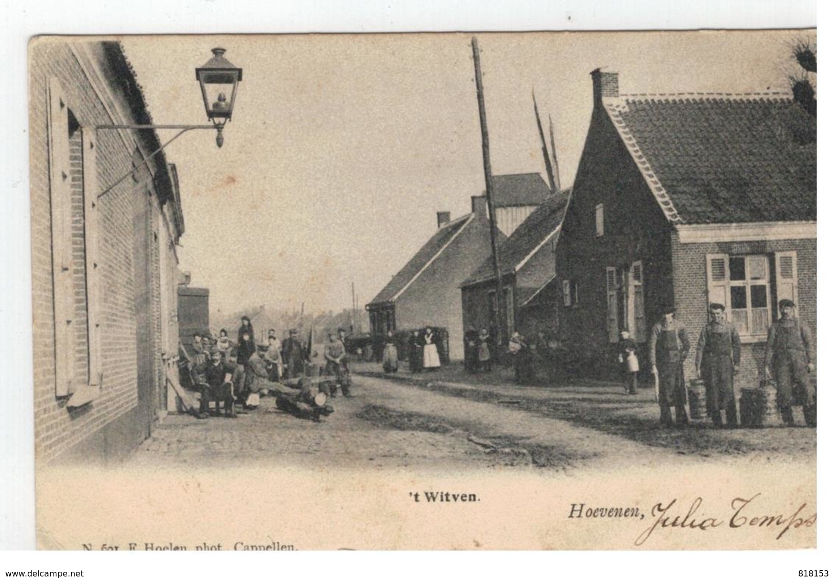 Hoevenen, 't Witven 1903 (met Molen) - Stabrök