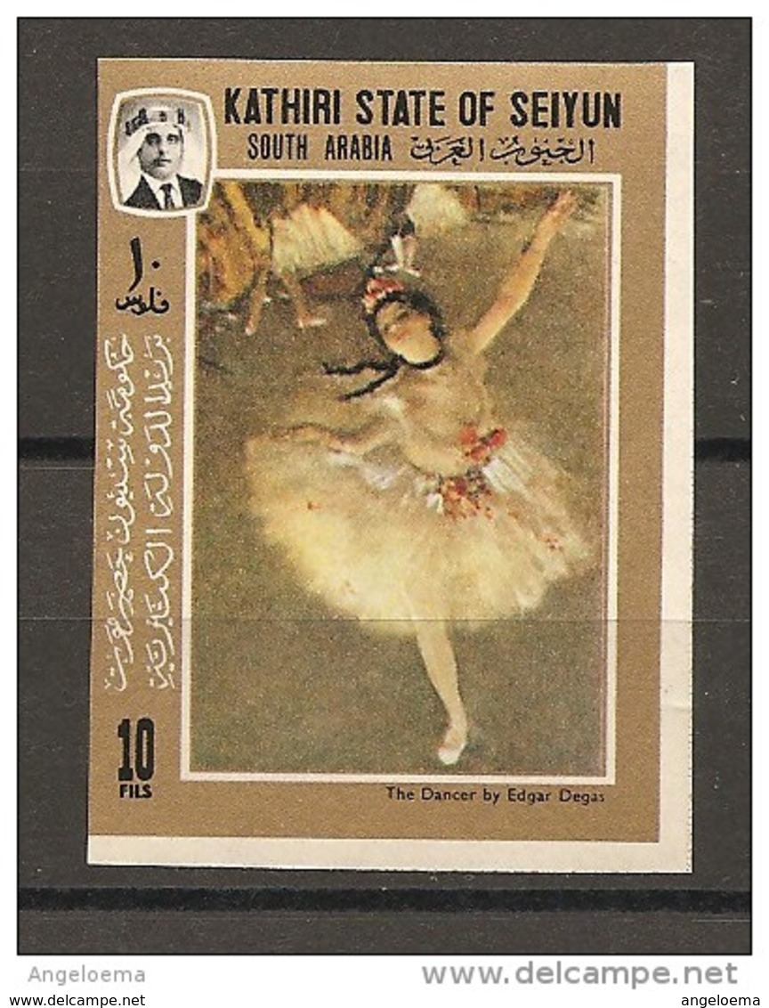 SEIYUN SOUTH ARABIA - EDGAR DEGAS Ballerina Nuovo** MNH - Impressionismo