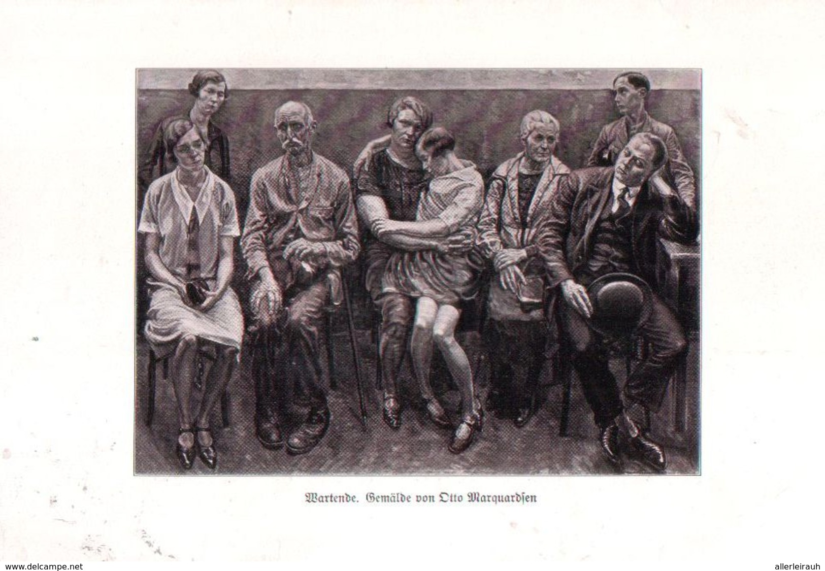 Wartende (nach Einem Gemälde Von Otto Marquardsen)  / Druck, Entnommen  Aus Zeitschrift /1931 - Sonstige & Ohne Zuordnung