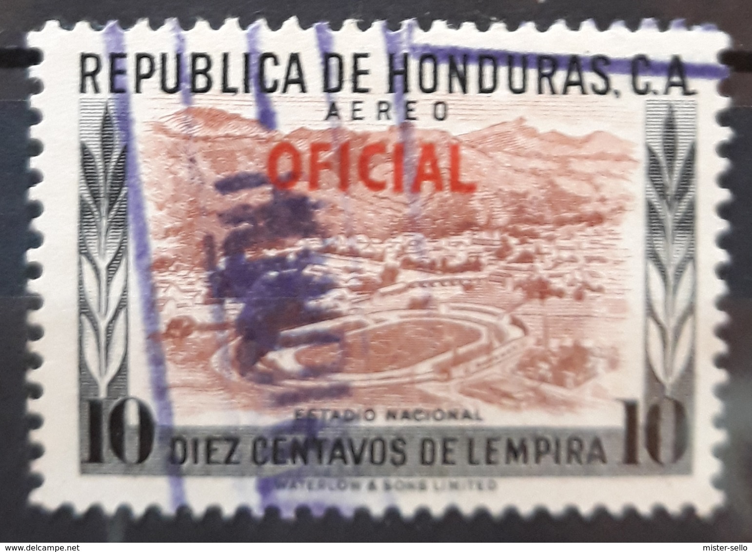 HONDURAS 1956 Airmail - Local Motives OFICIAL. USADO - USED. - Honduras