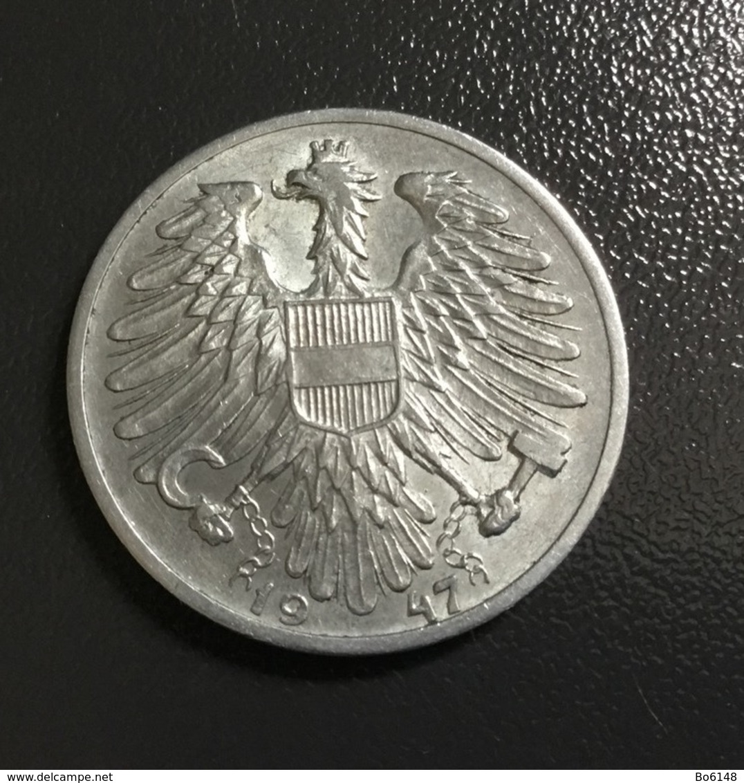 AUSTRIA - OSTERREICH  - 1947 - Moneta 1 Schilling  - Ottima - Austria