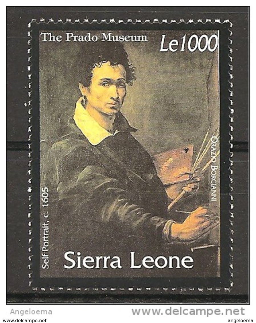 SIERRA LEONE - ORAZIO BORGIANNI Autoritratto (museo Del Prado, Madrid) Nuovo** MNH - Altri & Non Classificati