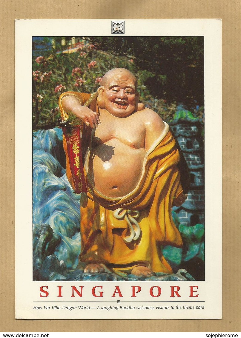 +- Haw Par Villa-Dragon World A Laughing Buddha Welcomes Visitors To The Theme Park Singapore (Singapour) 2 Scans - Singapur