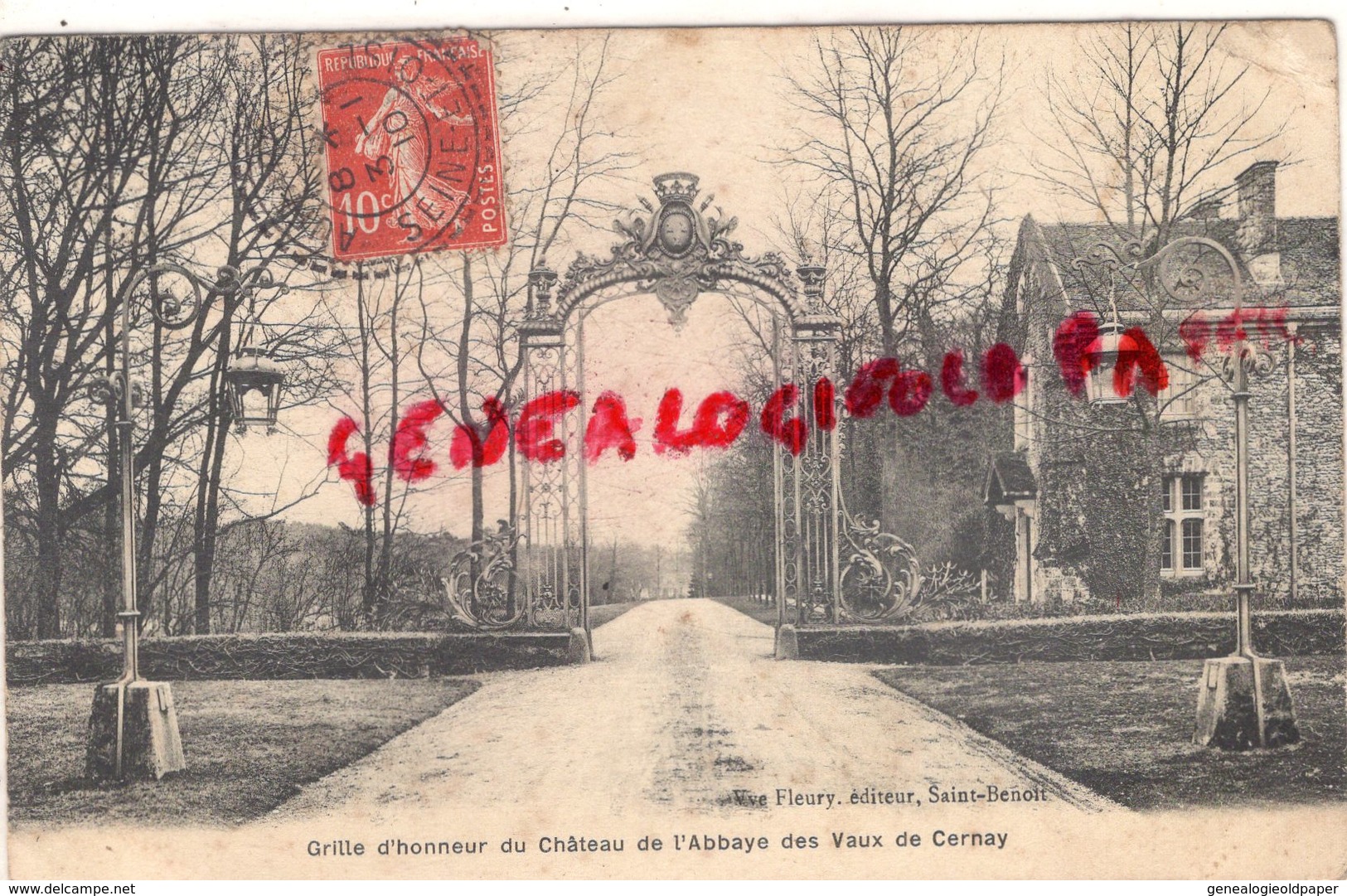 78 - VAUX DE CERNAY - GRILLE D' HONNEUR DU CHATEAU DE L' ABBAYE - 1910 - Vaux De Cernay