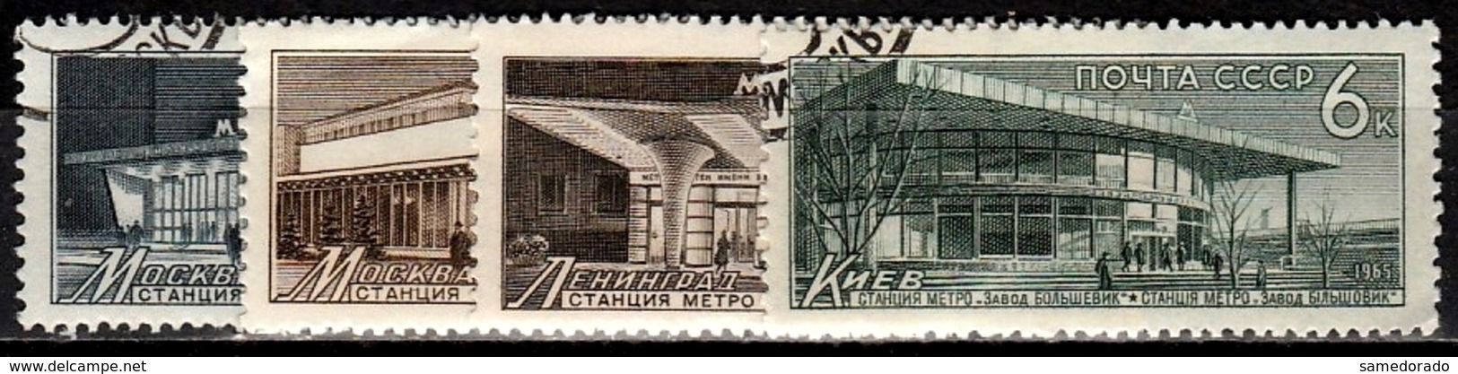 UdSSR  Mi.Nr. 3141-3144 Gestempelt (4186) - Gebraucht