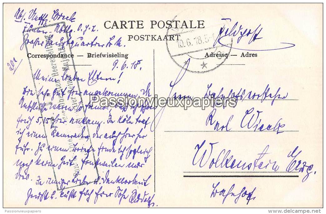SPA 1918  FONTAINE De BARISART (Feldpost) - Spa