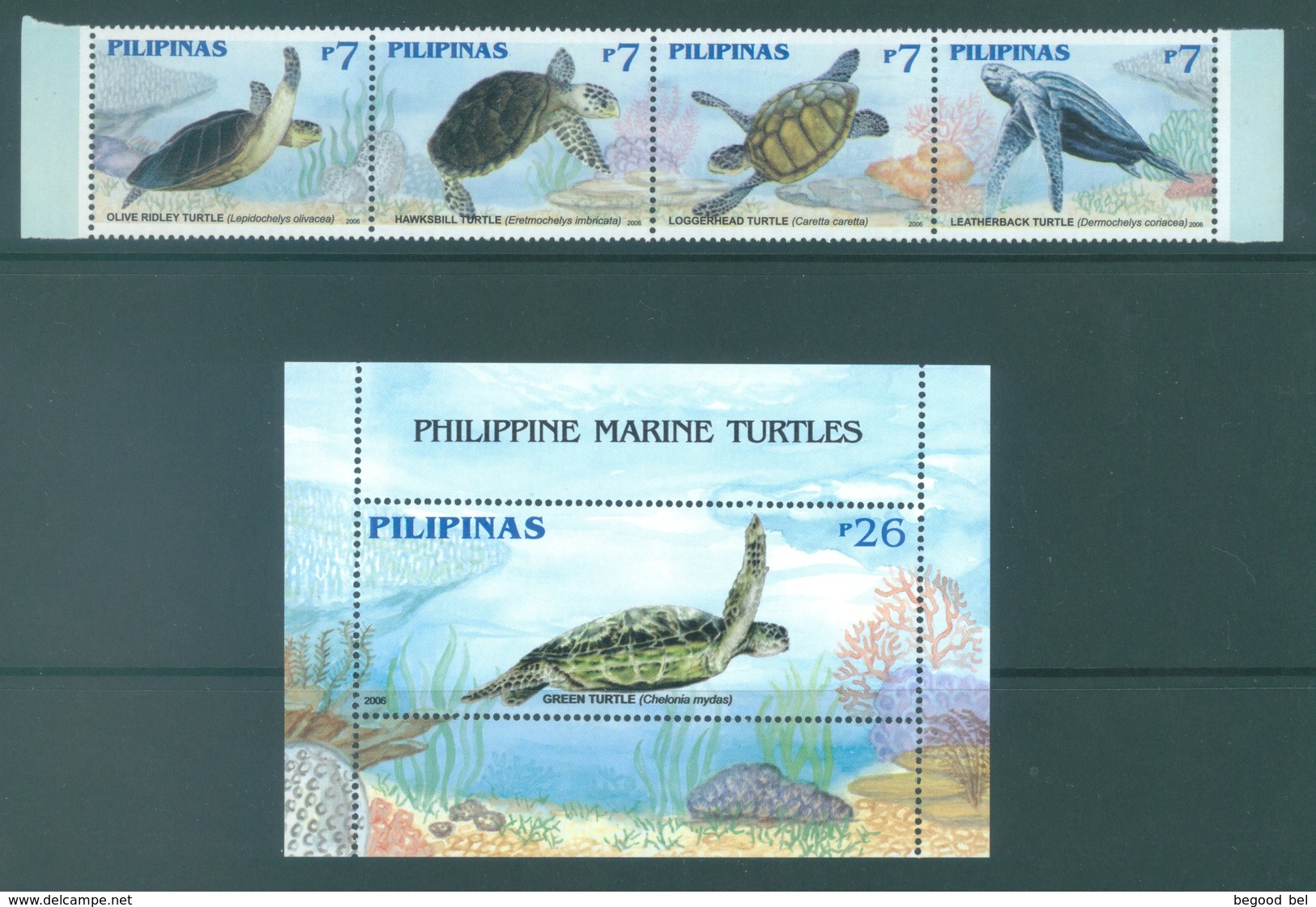 PILIPINAS - 2006 - MNH/** - MARINE TURTLES- Yv 3052-3055 BLOC 233  - Lot 17189 - Philippines