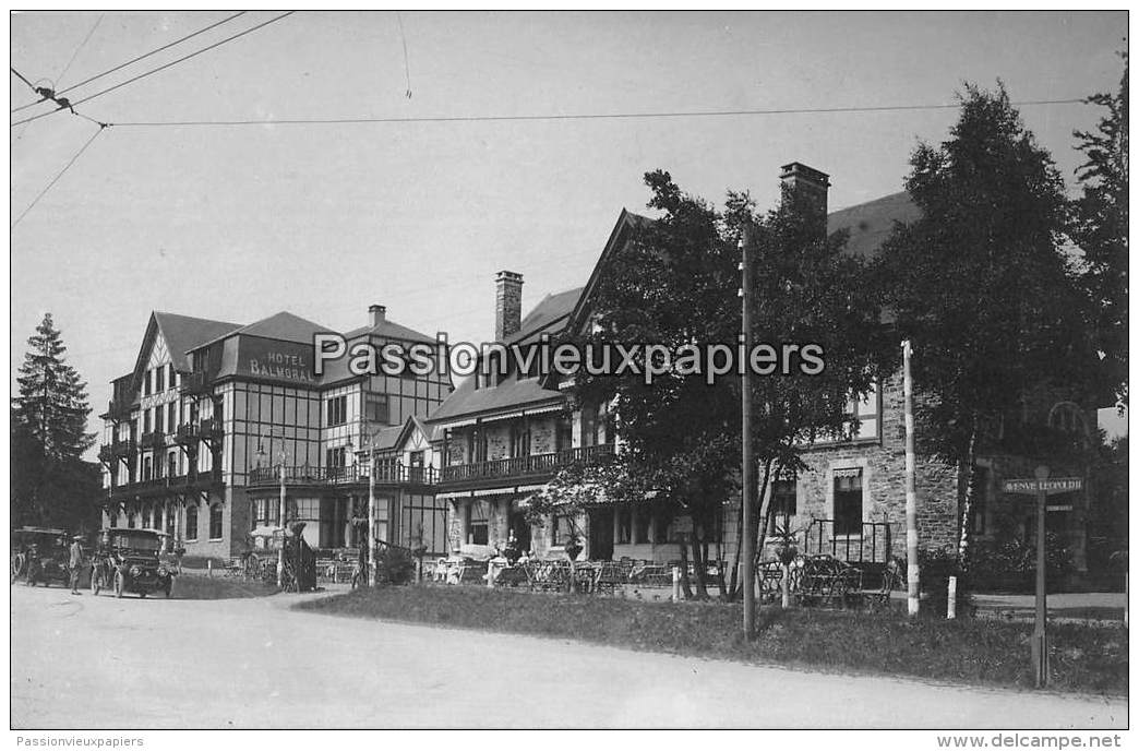 CARTE PHOTO ALLEMANDE  SPA    1918    HÔTEL BALMORAL  N°2  (Avenue Léopold II) - Spa