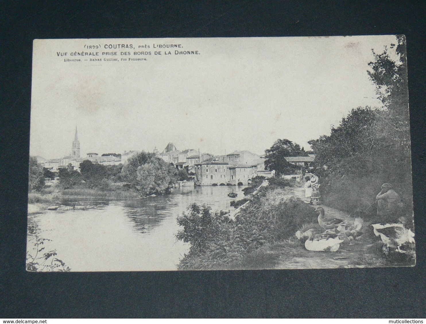 COUTRAS / ARDT LIBOURNE     1910   /     VUE    .....  EDITEUR - Autres & Non Classés