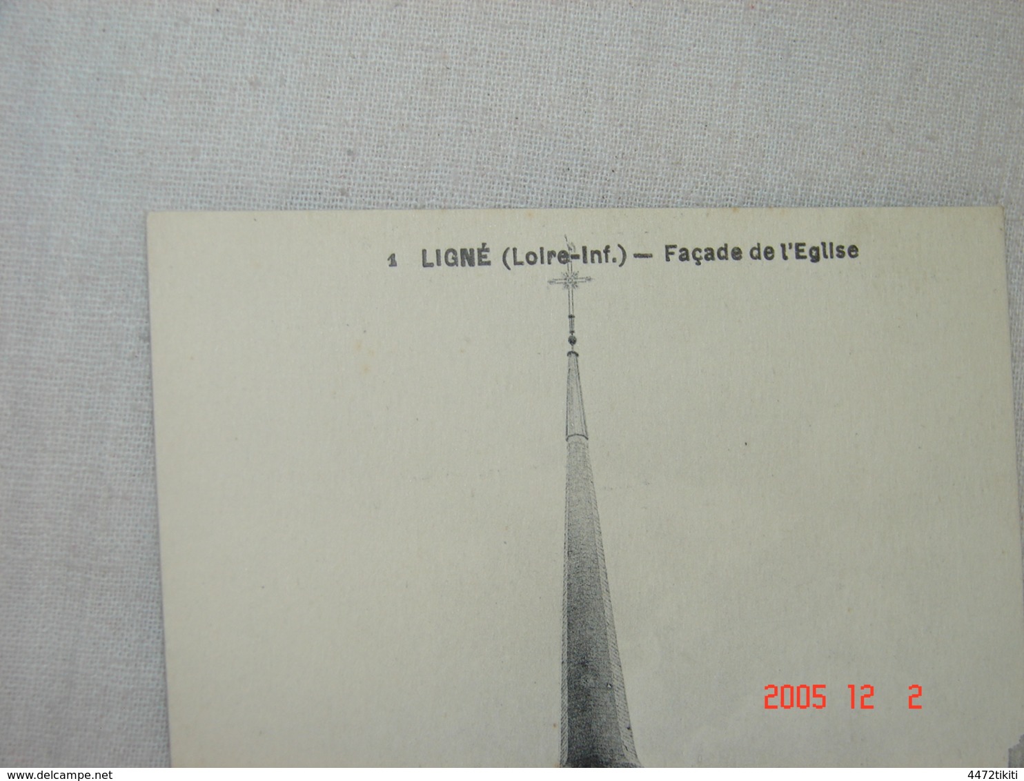 C.P.A.- Ligné (44) - Façade De L'Eglise - 1920 - SPL (AC77) - Ligné