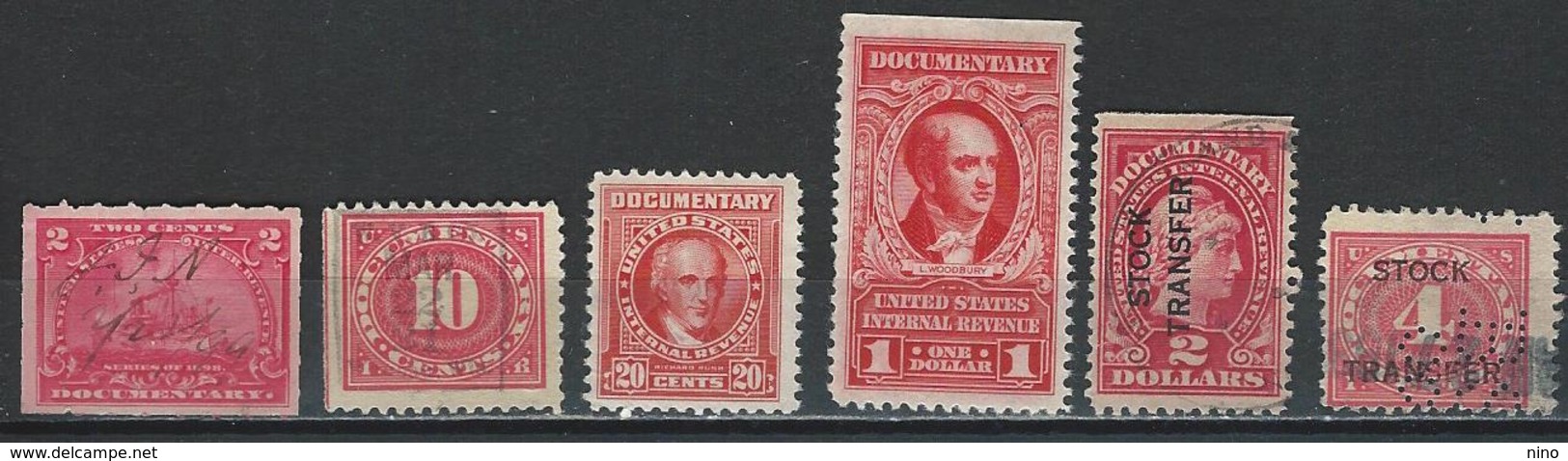 USA. Scott # R164,234,661,67,RD45-46,48  MNH & Used. Revenue Stamps 1898-1940 - Revenues