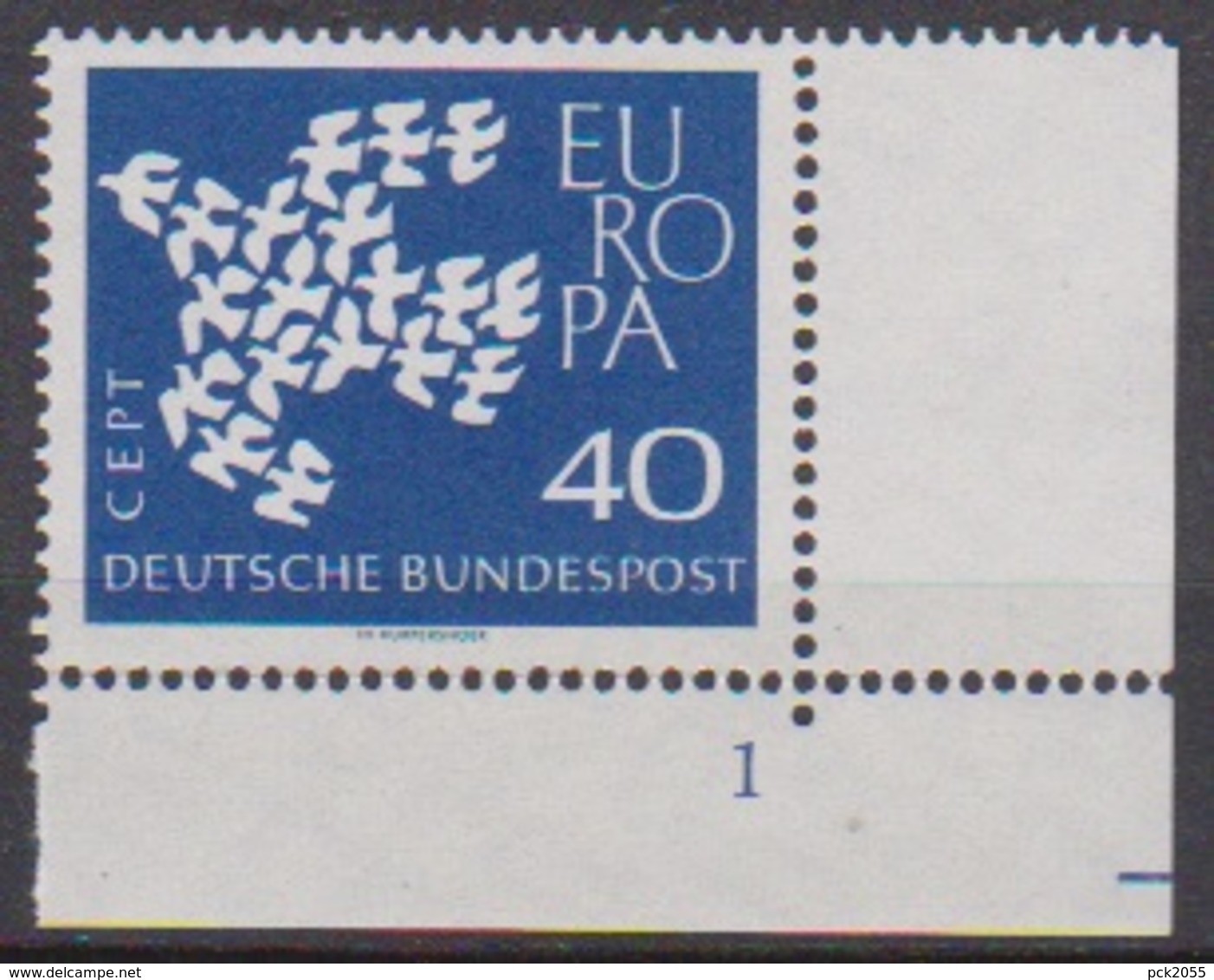 BRD 1961 MiNr. 368x Formnr.1** Postfr. EUROPA ( 6893 )günstige Versandkosten - Ungebraucht