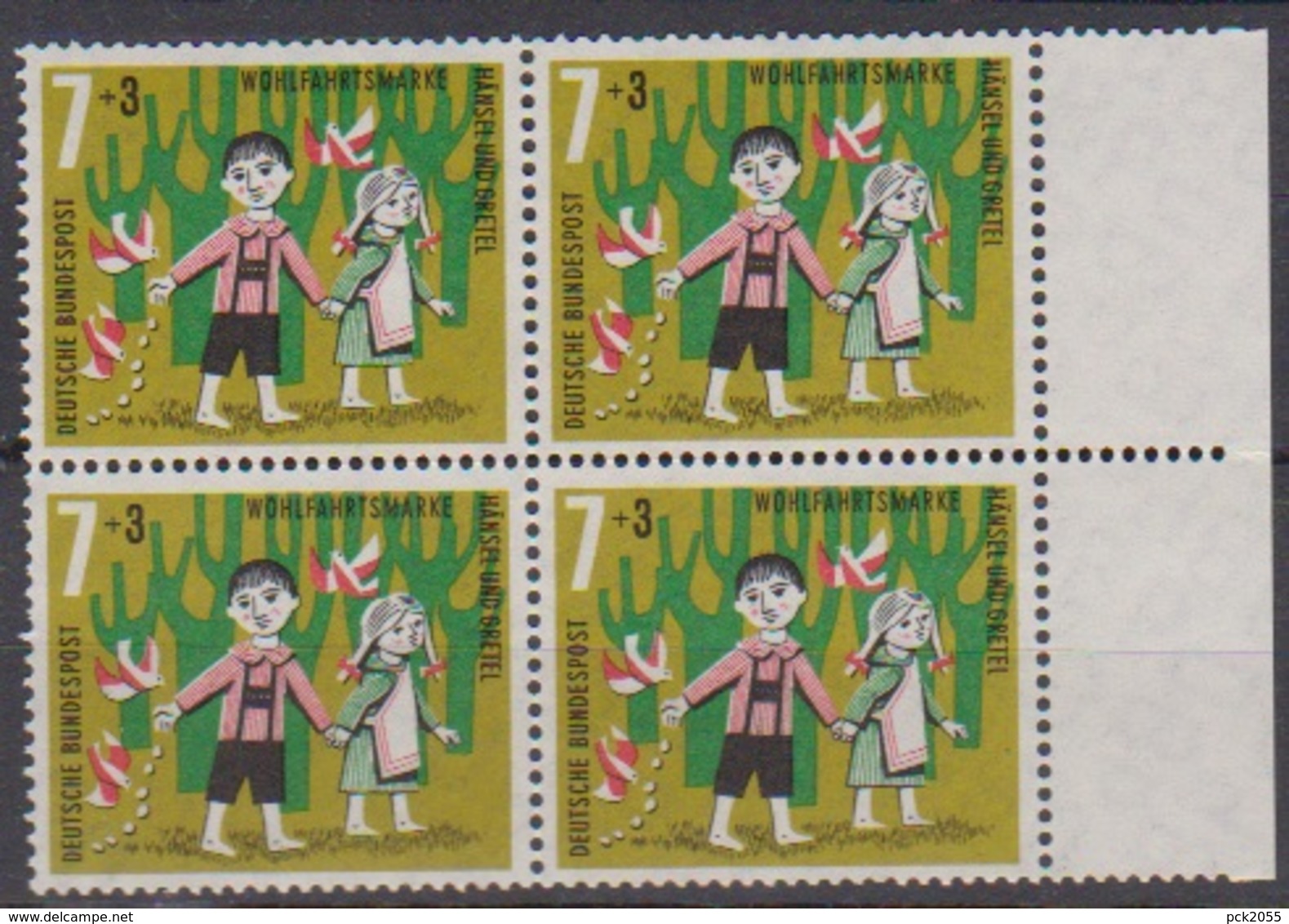 BRD 1961 MiNr. 369 4er Block** Postfr. Wohlfahrt: Hänsel Und Gretel ( 6901 )günstige Versandkosten - Ungebraucht