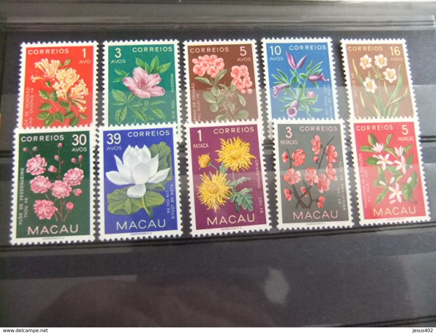 Macao Macau 1953  Flores Fleurs Yvert 363 / 72 * MH - Ungebraucht