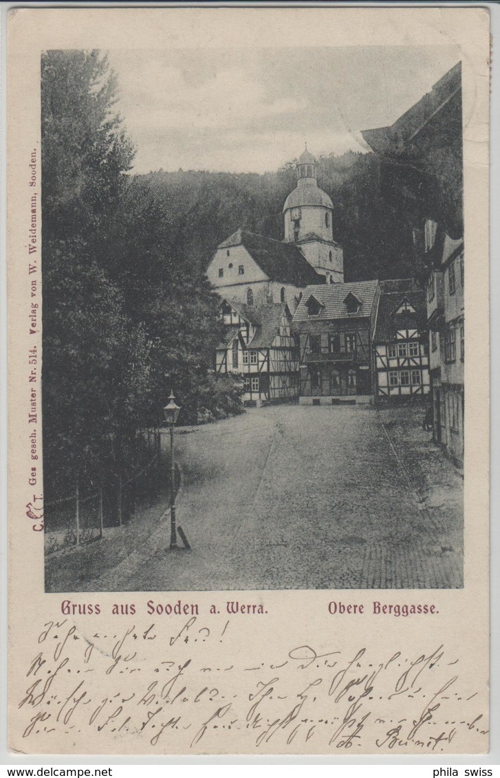 Gruss Aus Sooden A. Werra - Obere Berggasse - Bad Sooden-Allendorf