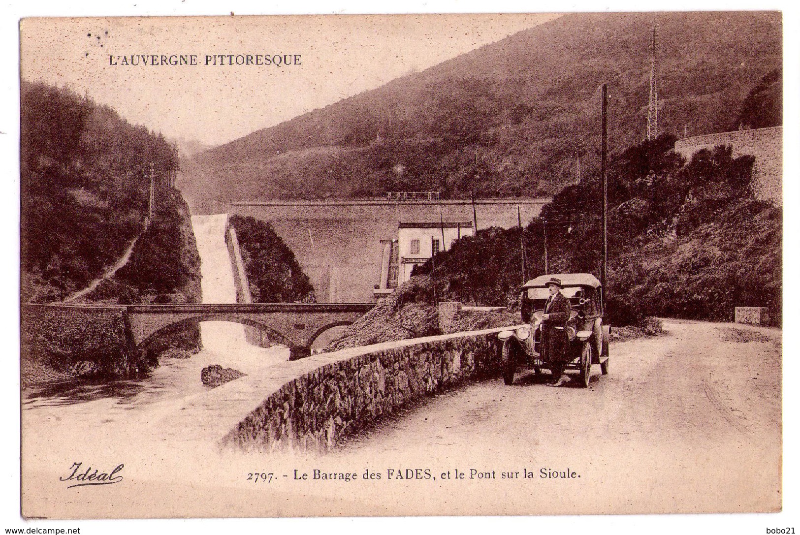 1845 - Saint-Gervais D'Auvergne -  Le Barrage Des Fades Et Le Pont Sur La Sioule -Idéal - N°2797 - - Saint Gervais D'Auvergne
