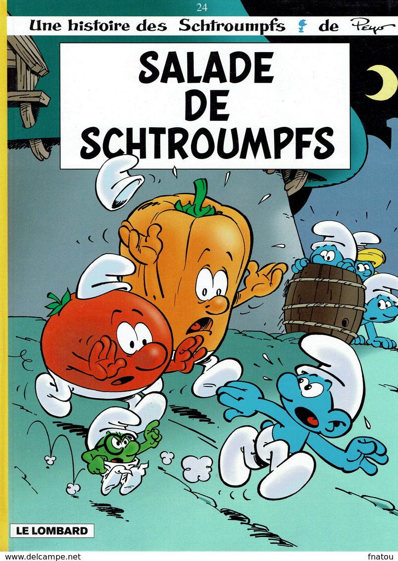 Les Schtroumpfs "Salade De Schtroumpfs", N° 24,  Bd En Excellent état. - Schtroumpfs, Les
