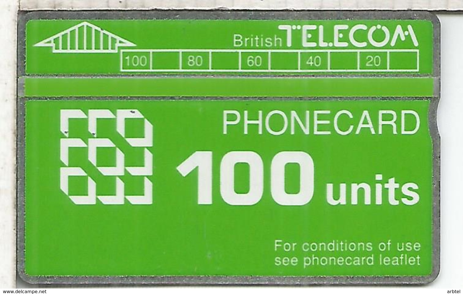 REINO UNIDO BRITISH TELECOM PHONECARD 100 - Otros & Sin Clasificación