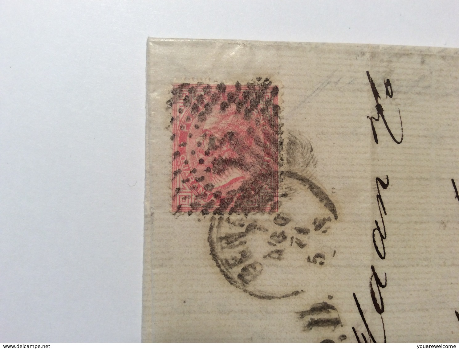 Regno D‘ Italia GENOVA 1871 Sa. 20 Cover > AMSTERDAM NETHERLANDS (lettera Lettre Italy Nederland Brief - Storia Postale