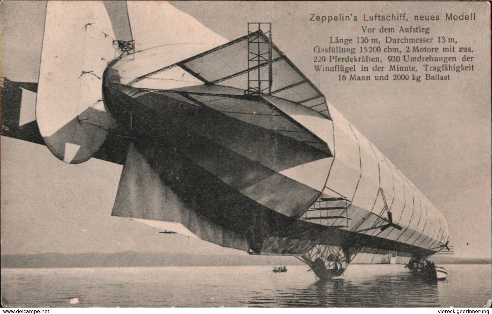 ! Alte Ansichtskarte Zeppelin , Luftschiff, Friedrichshafen, Bodensee, DIRIGEABLE - Dirigibili