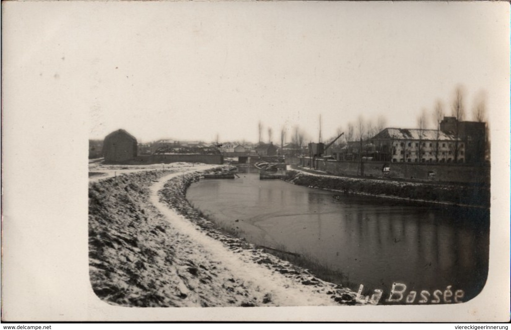 ! Cpa, Foto, Photo, [59] Nord, La Bassee, Canal, Kanal, Frankreich, 1. Weltkrieg, 1914-1918, Echtfoto - Other & Unclassified