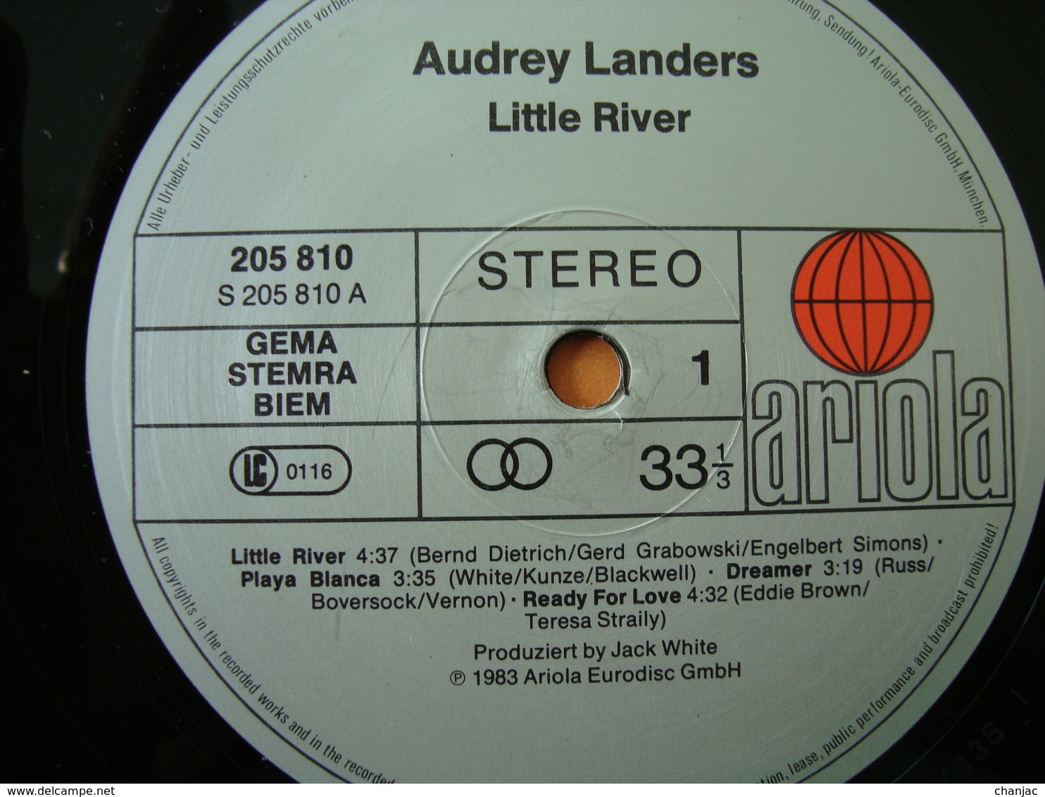 33 Tours: AUDREY LANDERS (Afton Cooper Série Dallas) Little River Ariola 205 810 - Disco, Pop