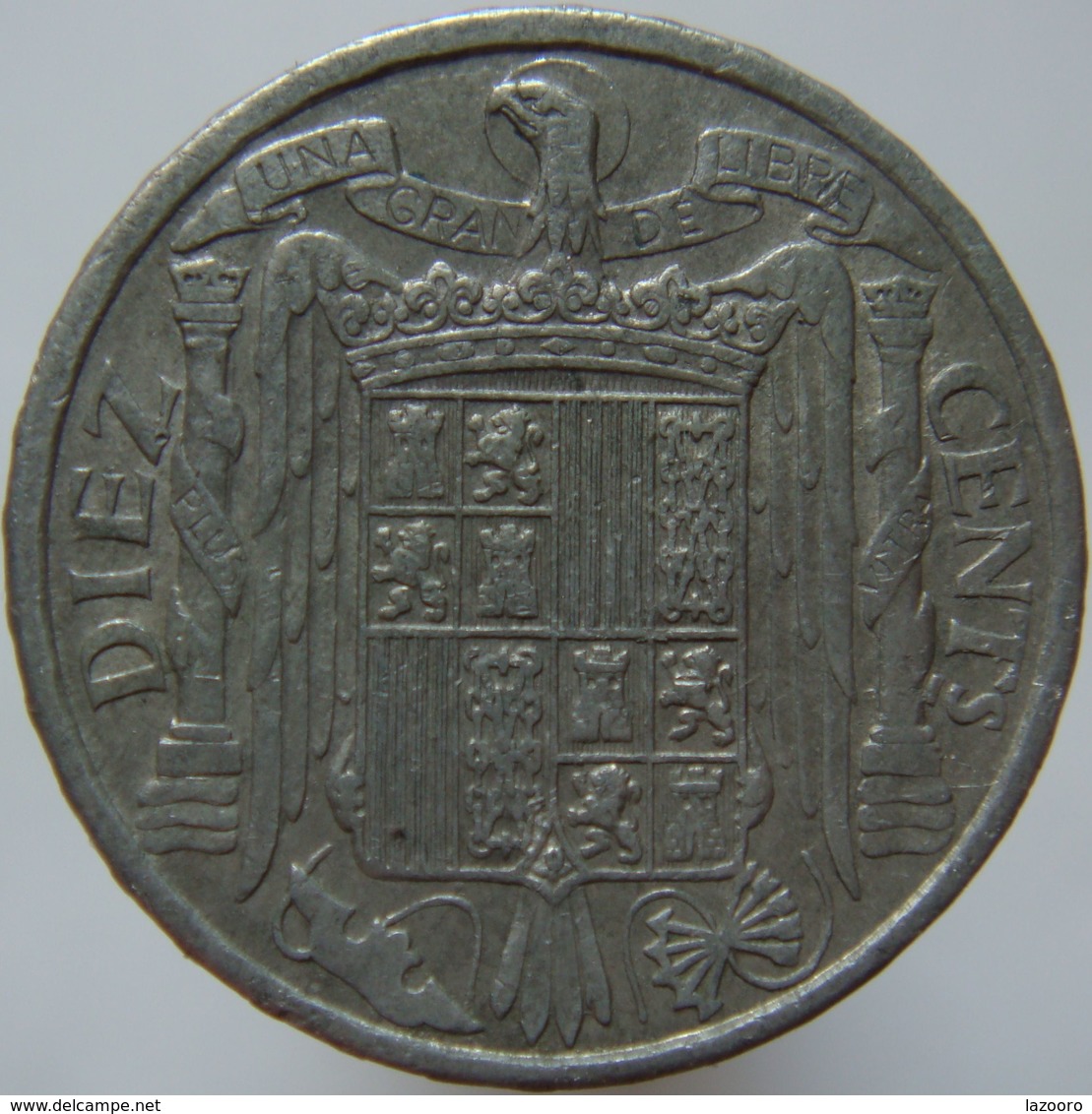 Spain 10 Centimos 1940 VF / XF - 10 Céntimos