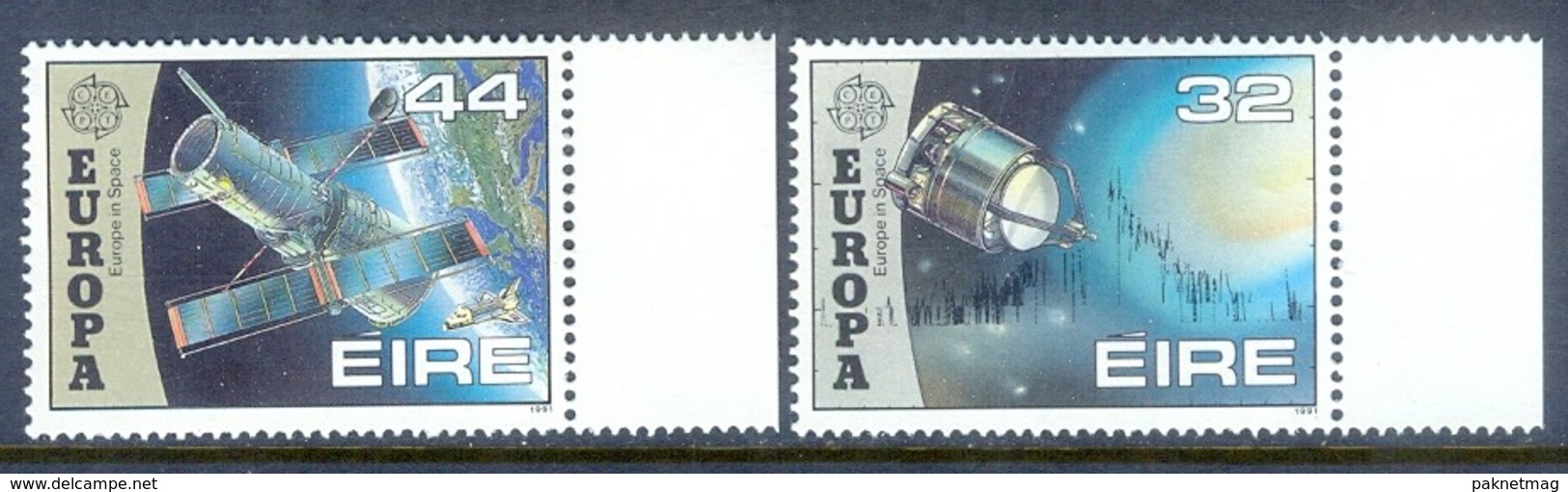 H116- Eire 1991. EUROPA. Space. Satellite. - Other & Unclassified