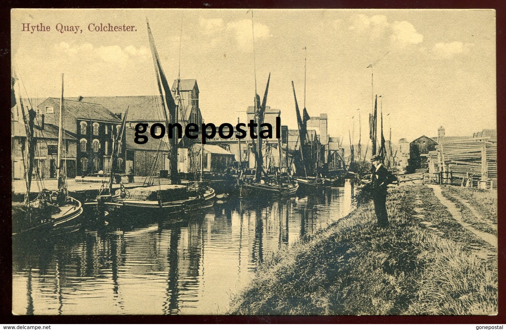 1559 - ENGLAND Colchester 1910s Hythe Quay. Boats - Colchester