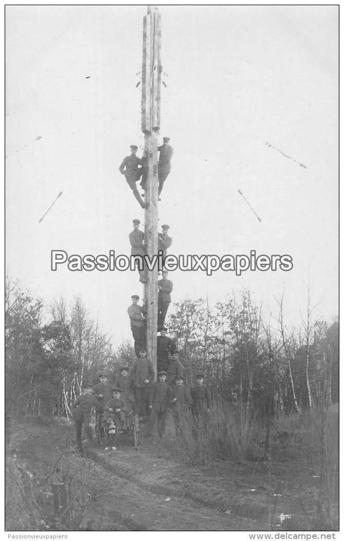 CARTE PHOTO ALLEM. SPA  1918  SERVICE DE TRANSMISSION ALLEMAND DE LA COMMISSION DE CESSEZ LE FEU INTERNATIONALE ?? - Spa