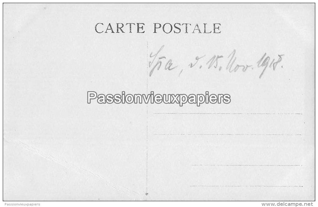 CARTE PHOTO ALLEM. SPA  1918  SERVICE DE TRANSMISSION ALLEMAND DE LA COMMISSION DE CESSEZ LE FEU INTERNATIONALE ?? - Spa