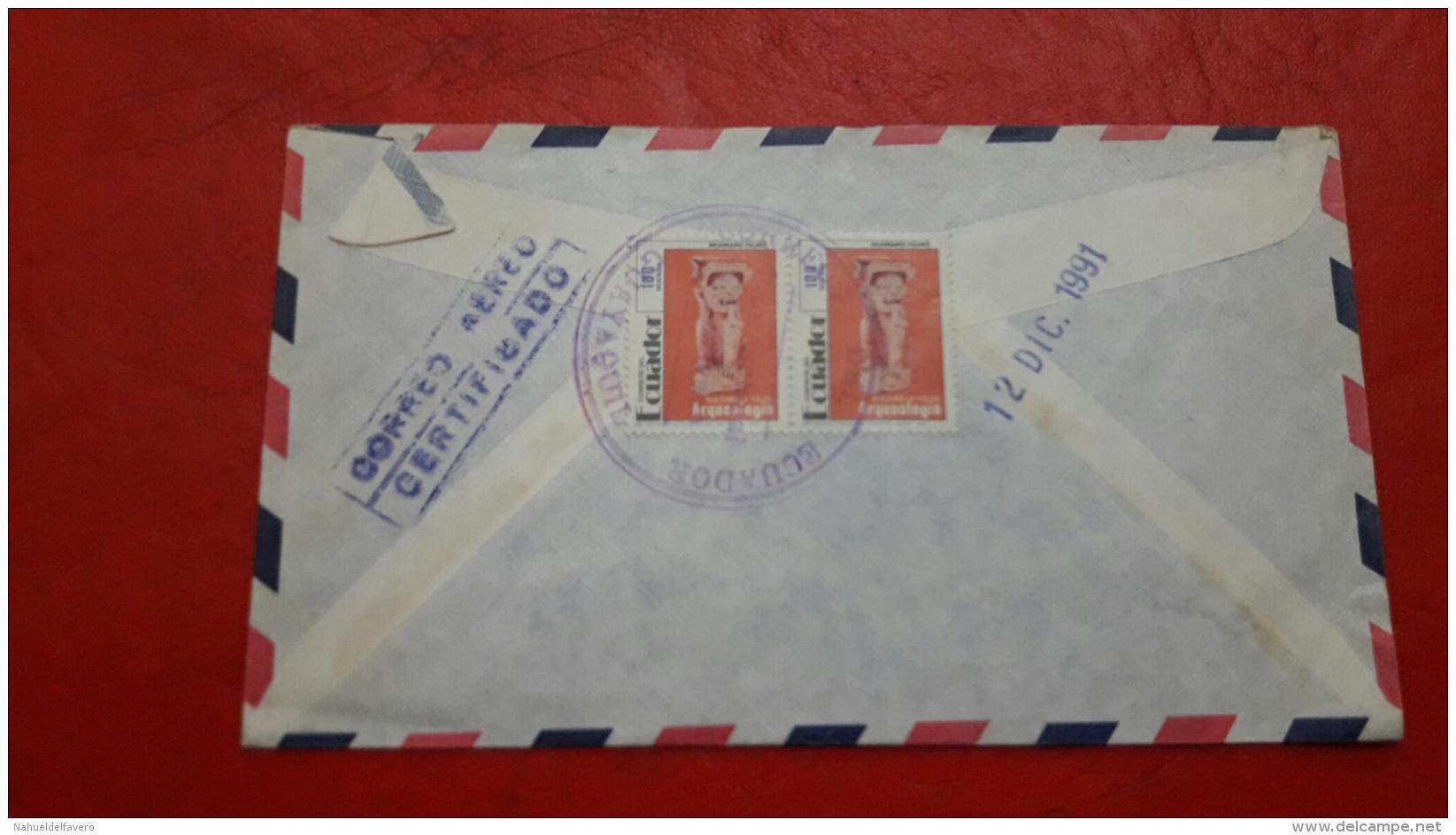 L'Équateur Enveloppe Circulé De Divers Timbres - Ecuador