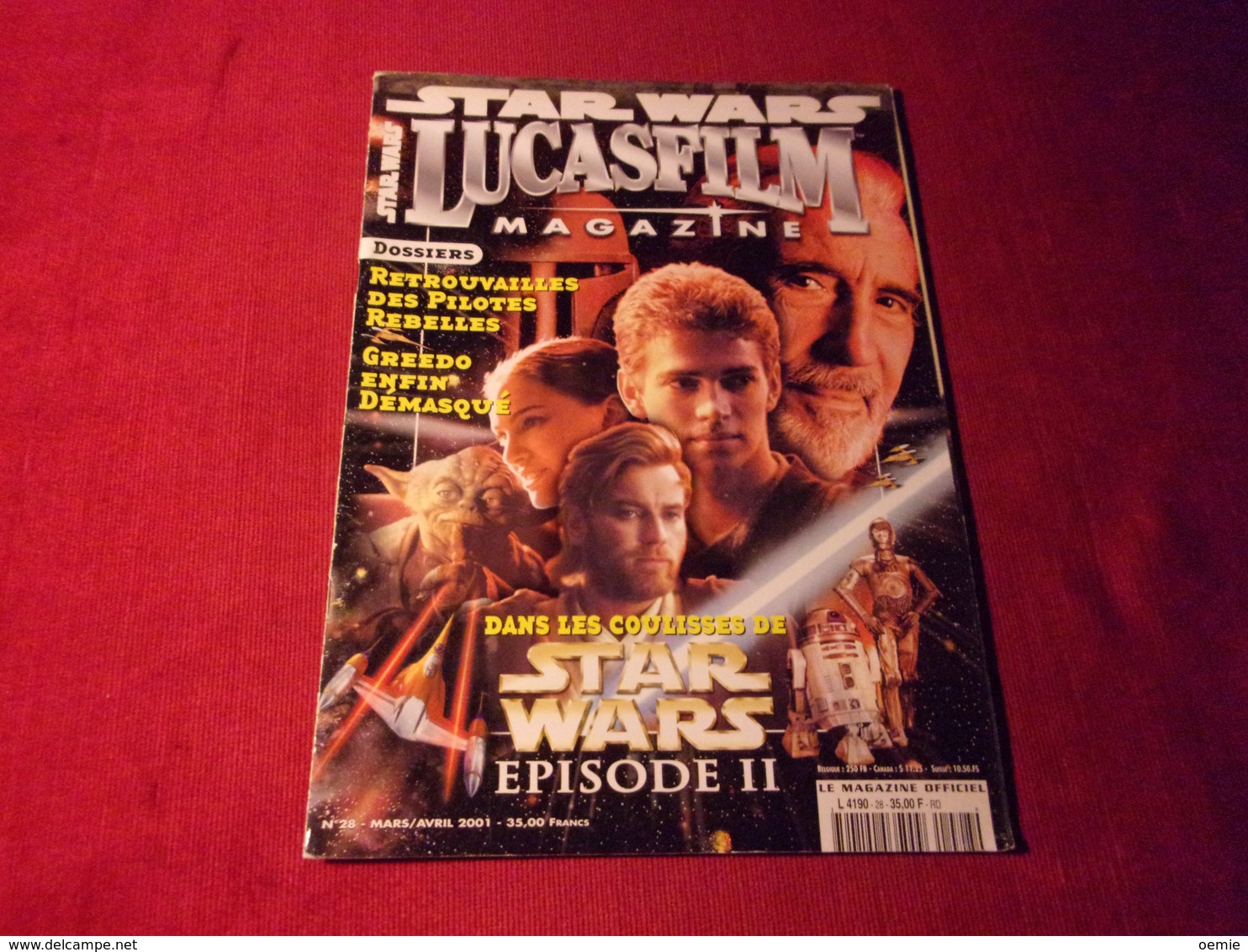 STAR WARS  LUCASFILM  MAGAZINE No 28 MARS AVRIL 2001 - Cinema