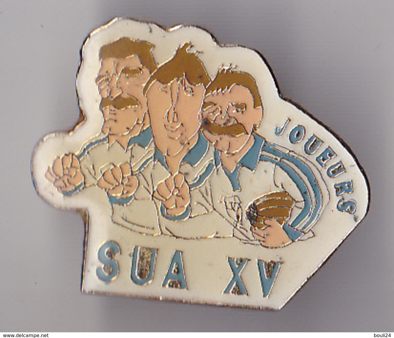 PIN'S   RUGBY CLUB DU S U AGEN  EN LOT ET GARONNE LES JOUEURS  PIN S RARE - Rugby