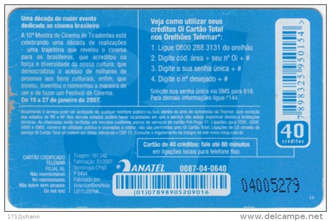 BRASIL E-592 Magnetic Telemar - Used - Brazil