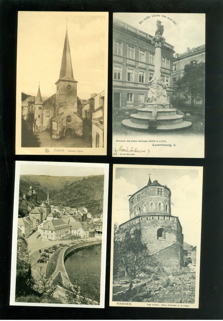 Beau lot de 60 cartes postales de Luxembourg du Grand - Duché de Luxembourg    Mooi lot van 60 postkaarten van Luxemburg