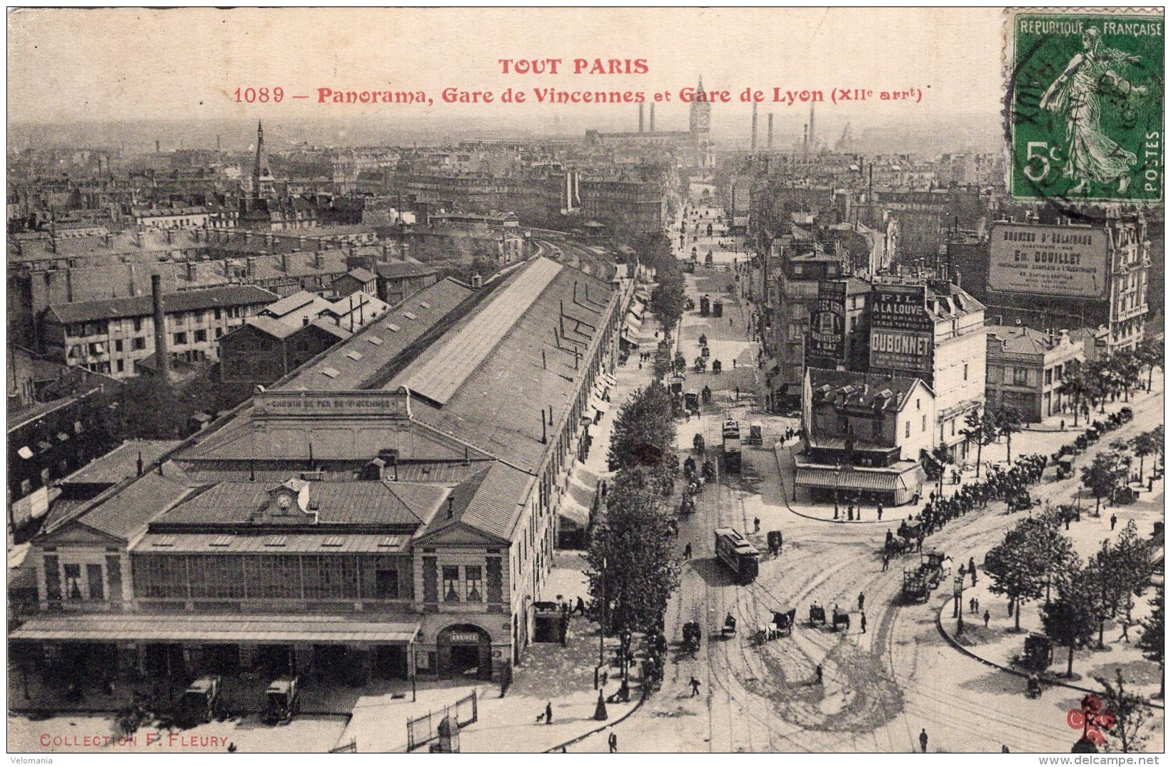 V8463 Cpa 75 Tout Paris -  Panorama , Gare De Vincennes Et Gare De Lyon - Arrondissement: 12