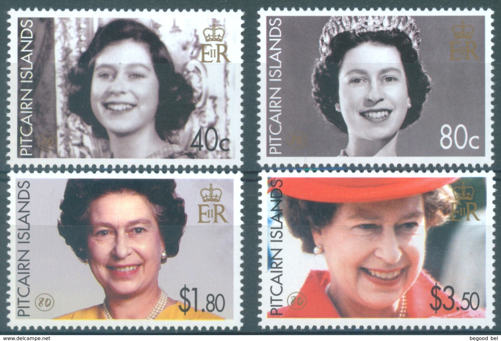 PITCAIRN ISLANDS - 2006 - MNH/** - 80th ANNIVERSARY ELIZABETH II - Yv 653-656  - Lot 17207 - Pitcairn