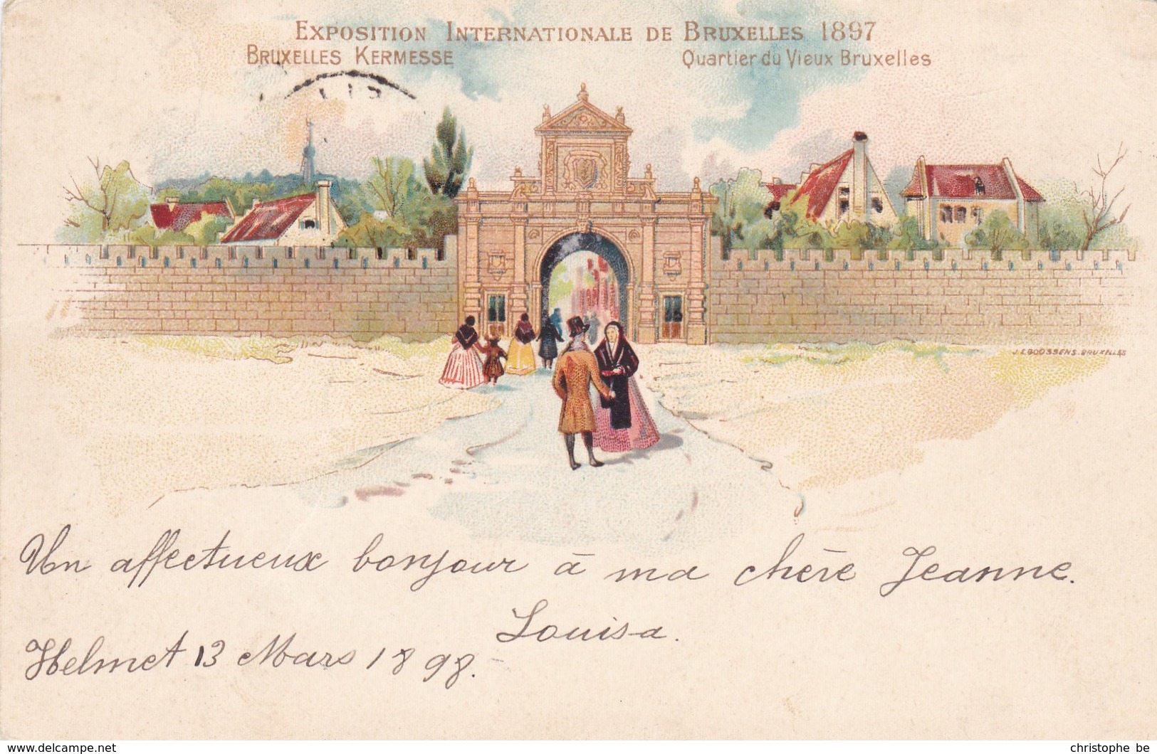 Exposition Internationale De Bruxelles 1897, Kermesse, Quartier Du Vieux Bruxelles (pk47922) - Wereldtentoonstellingen