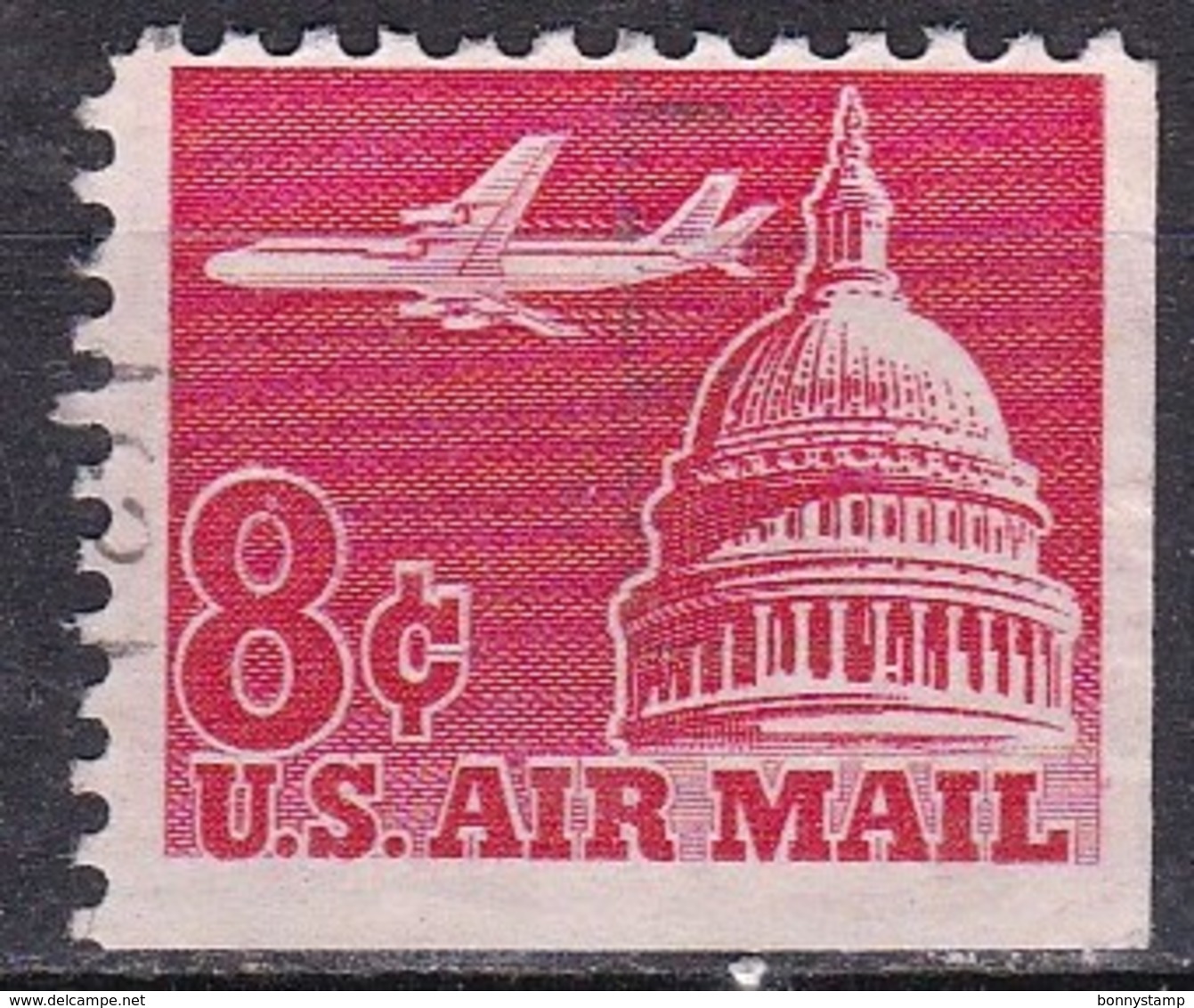 United States, 1962 - 8c Jet Airline Over Capitol - Nr. C64 Usato° - Oblitérés