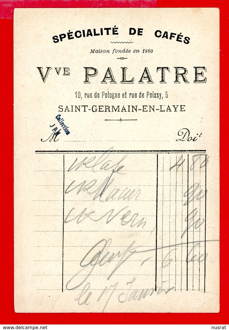 St Germain En Laye, Vve Palatre, Maison Fondée En 1860, 10 Rue De Pologne & 5 Rue De Poissy, Chromo Nice, Bld Du Midi - Autres & Non Classés