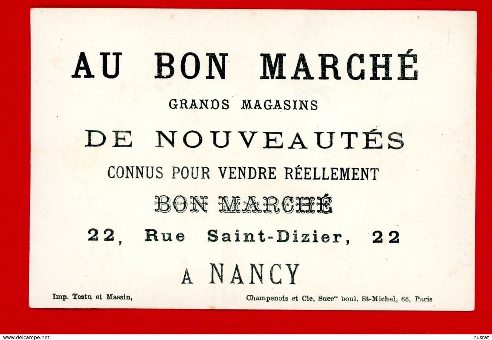 Nancy, A. Keller, Confiseur, Jolie Chromo Lith. Testu & Massin, Anthropomorphisme, Fillette, Iris, éloquence - Autres & Non Classés