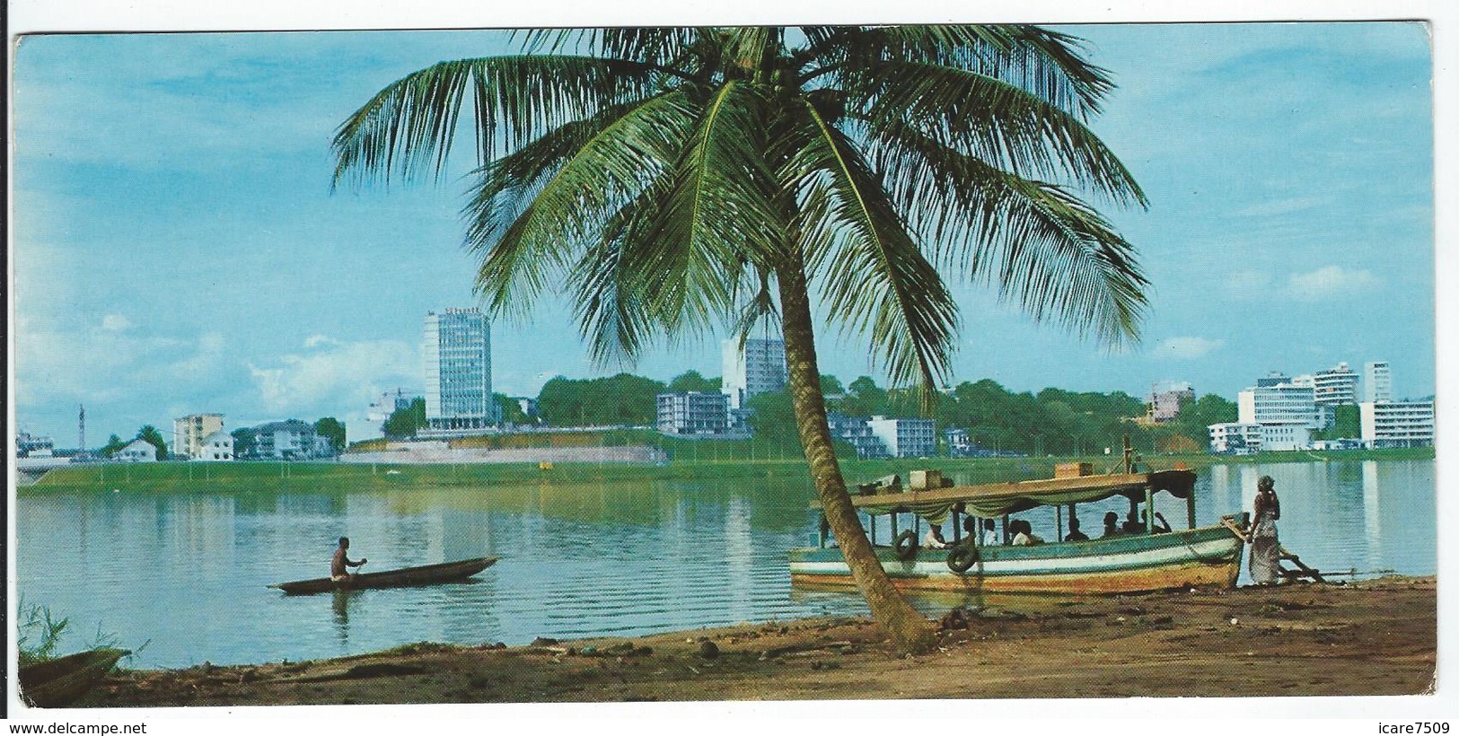 ABIDJAN (Côte D'Ivoire) - Le Plateau Vu De Cocody  -   (carte Format 21 X 10 Cm) - Côte-d'Ivoire